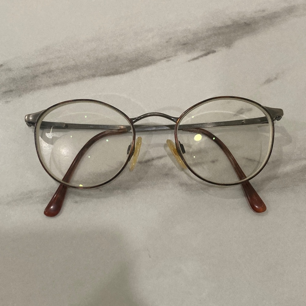 Classic Brown Round Glasses